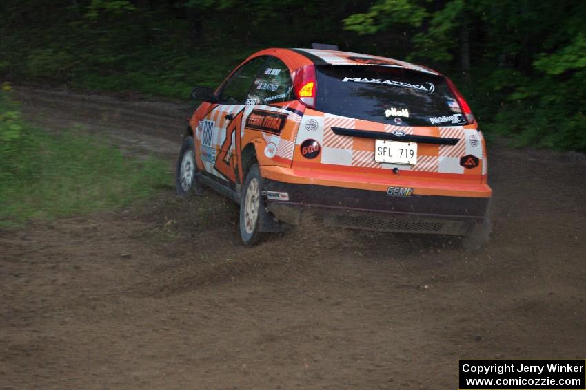 Dillon Van Way / Jake Blattner in their Ford Focus SVT on SS9