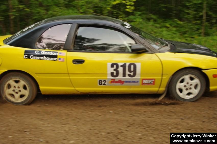 Chris Greenhouse / Chris Gordon in their Plymouth Neon on SS9