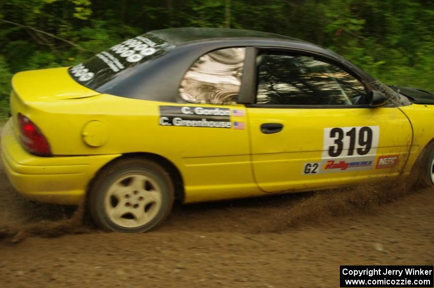 Chris Greenhouse / Chris Gordon in their Plymouth Neon on SS9