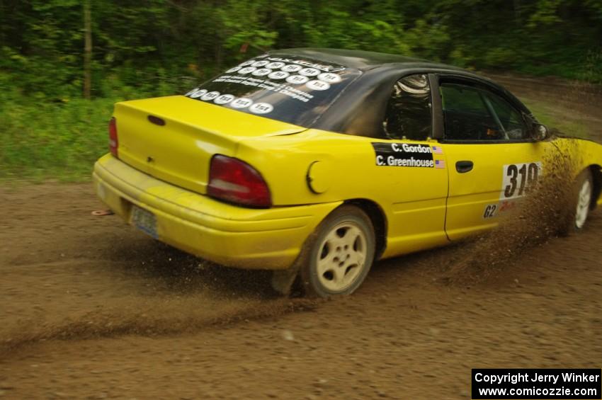 Chris Greenhouse / Chris Gordon in their Plymouth Neon on SS9