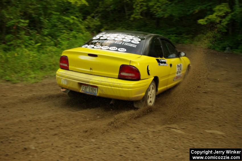 Chris Greenhouse / Chris Gordon in their Plymouth Neon on SS9