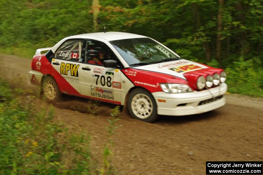 Jan Zedril / Jody Zedril in their Mitsubishi Lancer ES on SS9