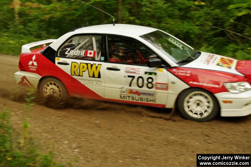 Jan Zedril / Jody Zedril in their Mitsubishi Lancer ES on SS9