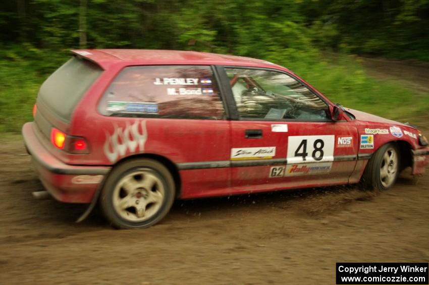 Mike Bond / Mike Ingoldby in their Honda Civic Si on SS9