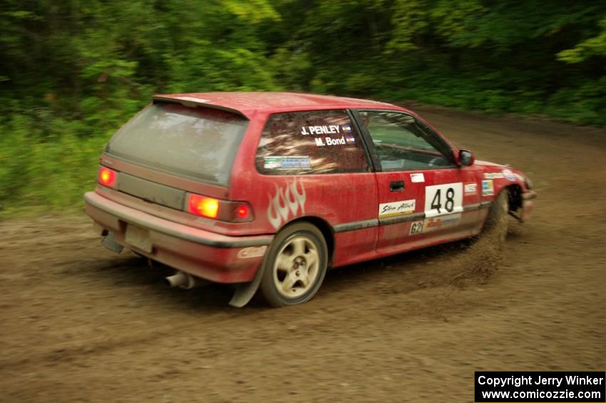 Mike Bond / Mike Ingoldby in their Honda Civic Si on SS9