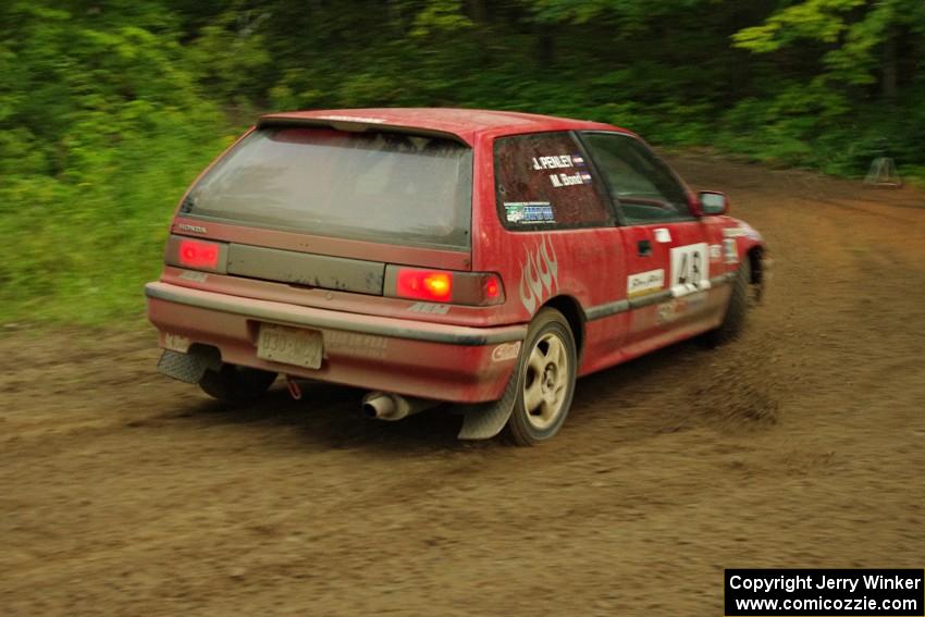 Mike Bond / Mike Ingoldby in their Honda Civic Si on SS9