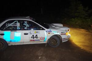 Henry Krolikowski / Cindy Krolikowski in their Subaru Impreza on SS10.