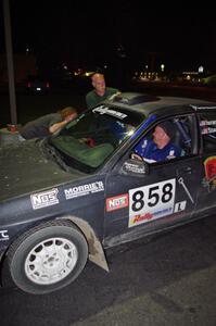 The Anthony Israelson / Jason Standage Subaru Impreza pulls into the final MTC.