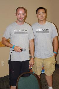 Dave Goodman (L) and Carl Siegler (R) at the awards banquet