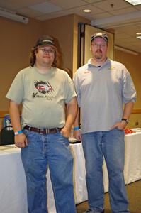 Rob Wright (L) and Curt Faigle (R) at the awards banquet