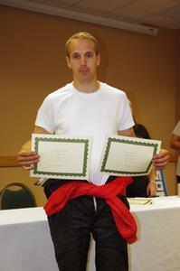 Jan Zedril (his brother Jody wasn't present) at the awards banquet