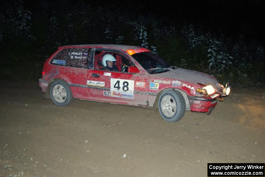 Mike Bond / Mike Ingoldby in their Honda Civic Si on SS10