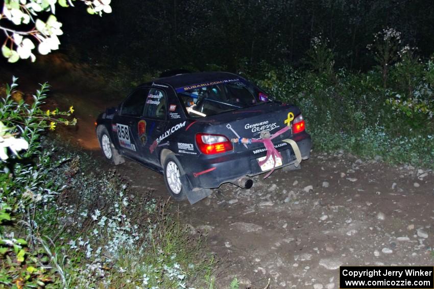 Anthony Israelson / Jason Standage in their Subaru Impreza on SS10