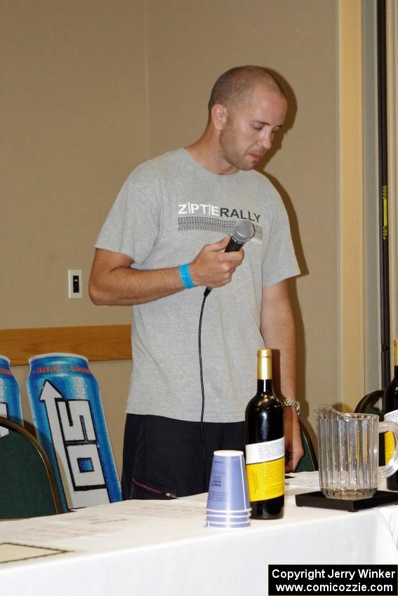 Dave Goodman, Master of Ceremonies, at the awards banquet