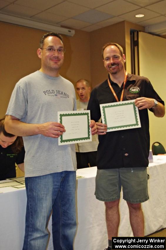 Dave Hintz (L) and Doug Chase (R) at the awards banquet