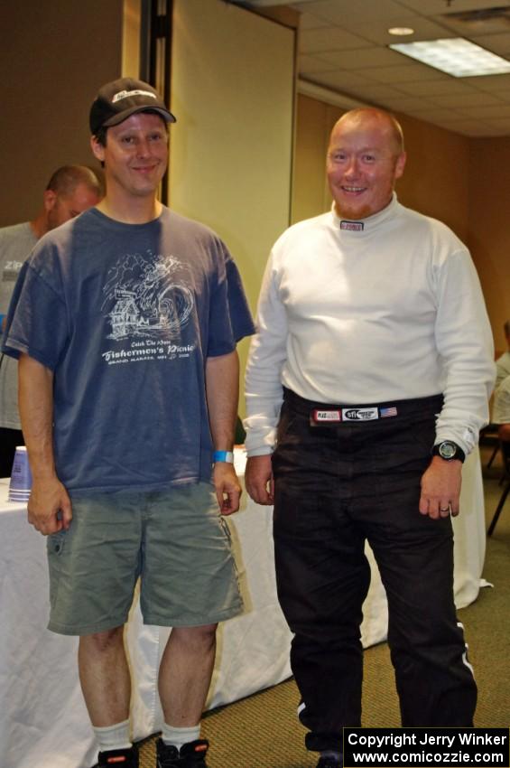 Jim Cox (L) and Dan Drury (R) at the awards banquet