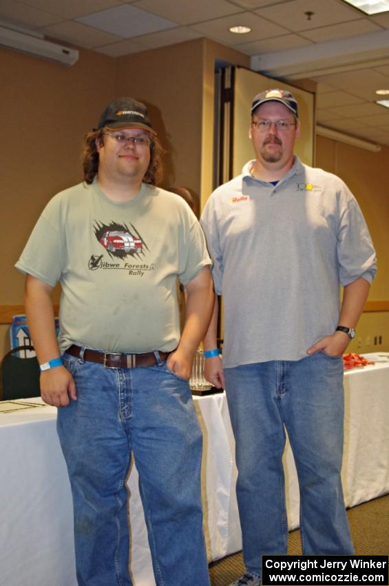 Rob Wright (L) and Curt Faigle (R) at the awards banquet