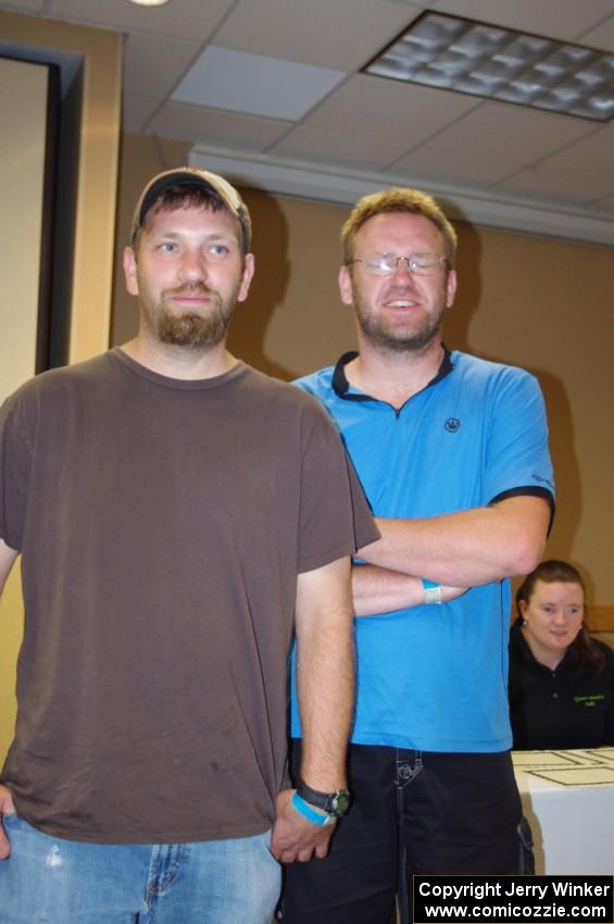 Andy Bushore (L) and Matt Bushore (R) at the awards banquet