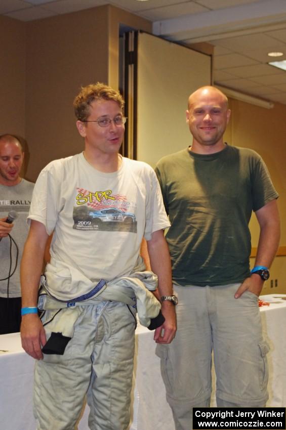 Chris Greenhouse (L) and Chris Gordon (R) at the awards banquet