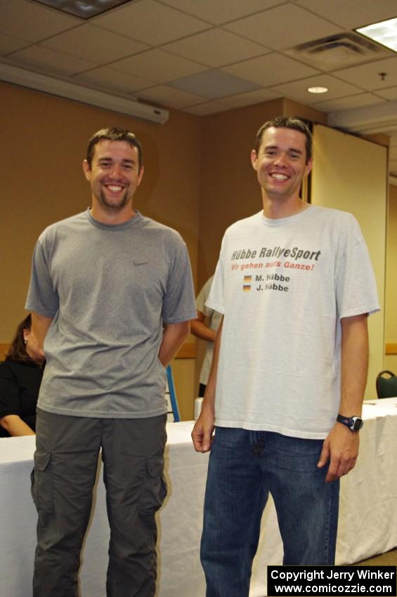 Mark Huebbe and John Huebbe at the awards banquet