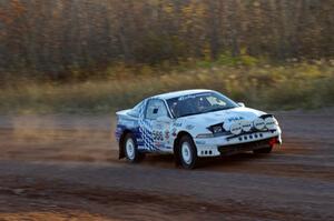 Matt Huuki / Tom Immonen in their Eagle Talon on the practice stage