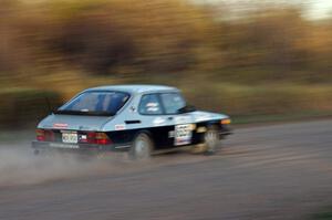Curt Faigle / Rob Wright in their SAAB 900 Turbo on the practice stage