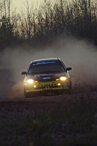 Chris Greenhouse / Brian Johnson in their Plymouth Neon on the practice stage