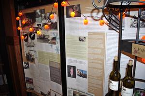The Jon Davis tribute wall at The Library bar