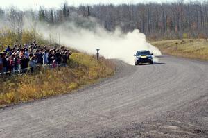 Roman Pakos / Maciej Sawicki in their Subaru WRX STi on SS1 (Green Acres I)