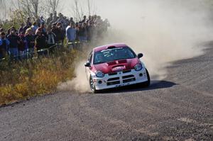 Doug Shepherd / Karen Wagner in their Dodge SRT-4 on SS1 (Green Acres I)