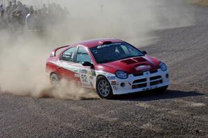 Doug Shepherd / Karen Wagner in their Dodge SRT-4 on SS1 (Green Acres I)