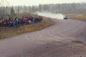 Carl Siegler / Dave Goodman in their Subaru WRX STi on SS1 (Green Acres I)