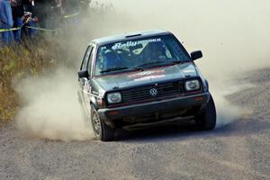 Matt Bushore / Andy Bushore in their VW Jetta on SS1 (Green Acres I)