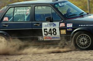 Matt Bushore / Andy Bushore in their VW Jetta on SS1 (Green Acres I)