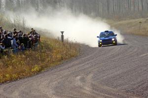 Dick Rockrohr / Dan Rockrohr in their Subaru WRX on SS1 (Green Acres I)