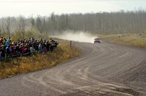 Dustin Kasten / Corina Soto in their Subaru Impreza on SS1 (Green Acres I)