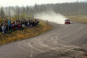 Dustin Kasten / Corina Soto in their Subaru Impreza on SS1 (Green Acres I)