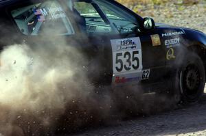 Silas Himes / Matt Himes in their Honda Civic on SS1 (Green Acres I)