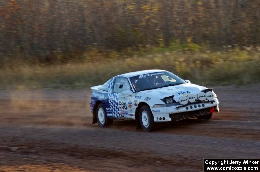 Matt Huuki / Tom Immonen in their Eagle Talon on the practice stage