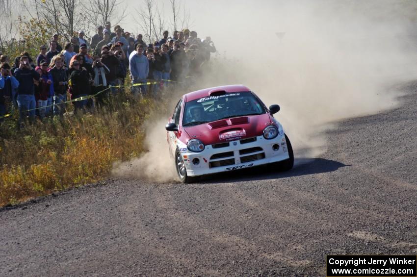 Doug Shepherd / Karen Wagner in their Dodge SRT-4 on SS1 (Green Acres I)