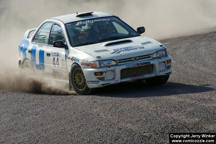 Henry Krolikowski / Cindy Krolikowski in their Subaru Impreza on SS1 (Green Acres I)