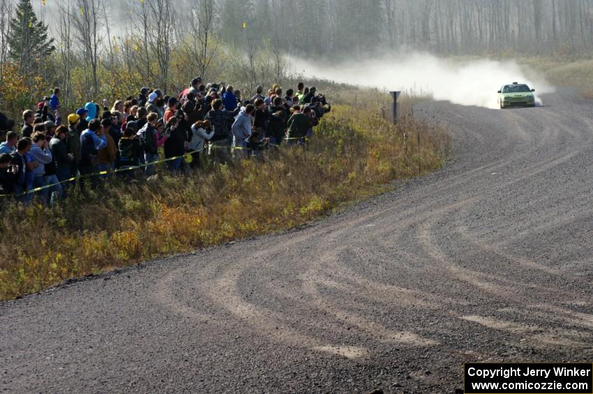 Cody Crane / Billy Irvin in their Honda CRX on SS1 (Green Acres I)