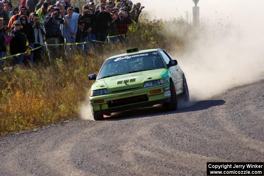 Cody Crane / Billy Irvin in their Honda CRX on SS1 (Green Acres I)