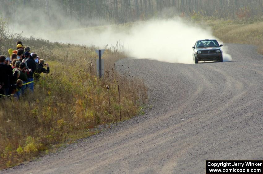 Matt Bushore / Andy Bushore in their VW Jetta on SS1 (Green Acres I)