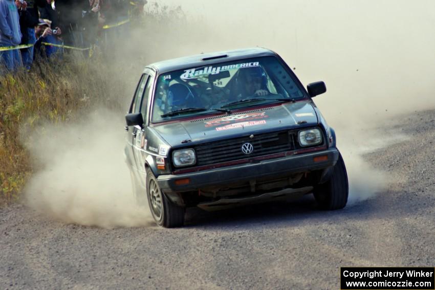 Matt Bushore / Andy Bushore in their VW Jetta on SS1 (Green Acres I)