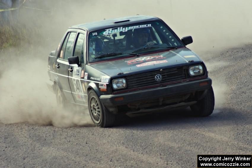 Matt Bushore / Andy Bushore in their VW Jetta on SS1 (Green Acres I)