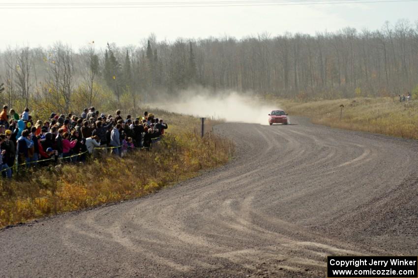 Dustin Kasten / Corina Soto in their Subaru Impreza on SS1 (Green Acres I)