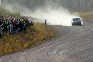 Jim Scray / Colin Vickman in their Datsun 510 on SS1 (Green Acres I)