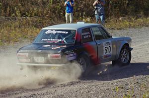 Jim Scray / Colin Vickman in their Datsun 510 on SS1 (Green Acres I)