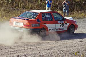 Mike Merbach / Ben Slocum in their VW Jetta on SS1 (Green Acres I)